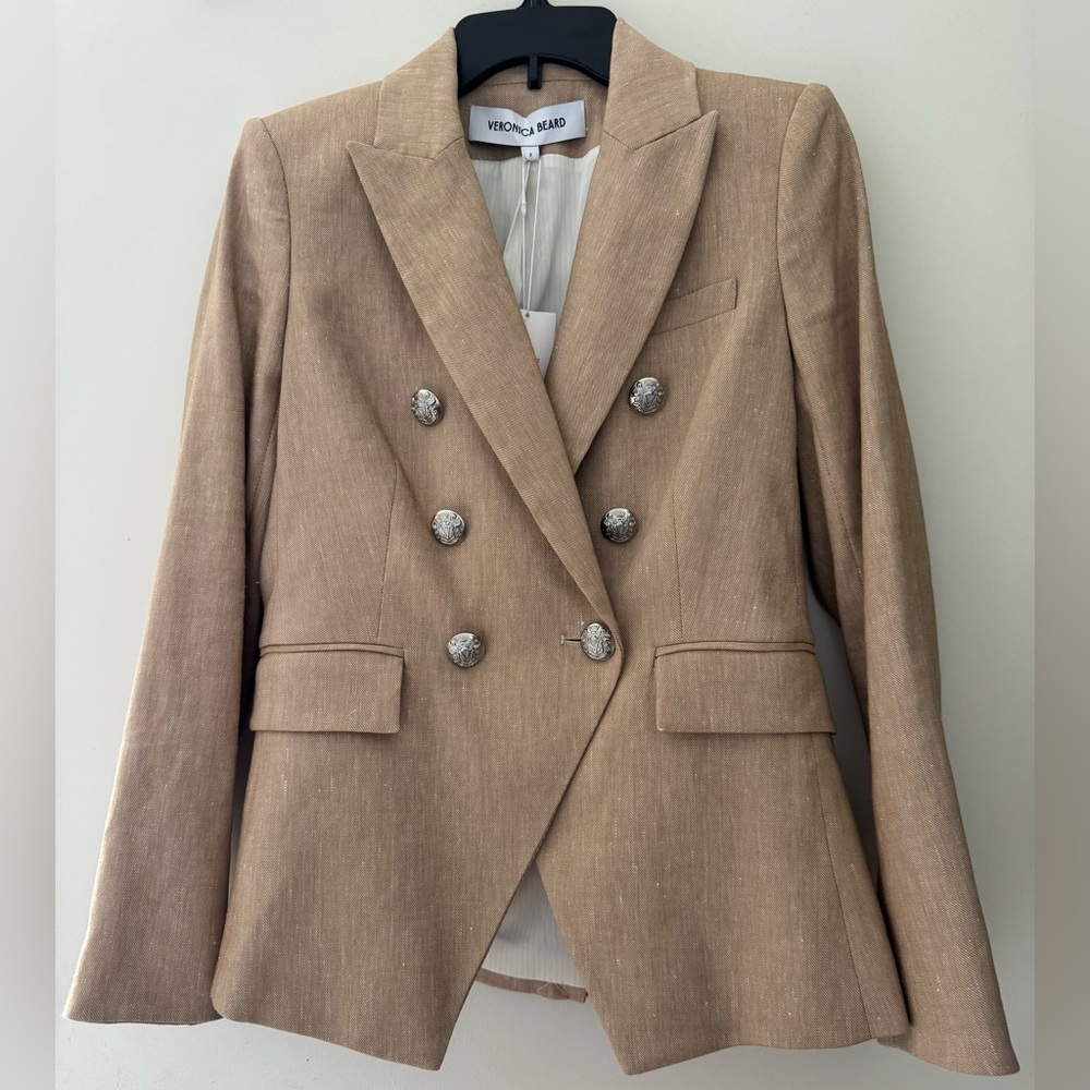 Veronica Beard Miller Linen Blazer - Picture 9 of 11